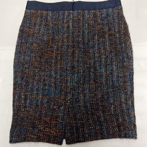 Boden "Notre Dame" Blue/Multi Boucle Tweed Pencil Skirt size 6 petite - Picture 6 of 6